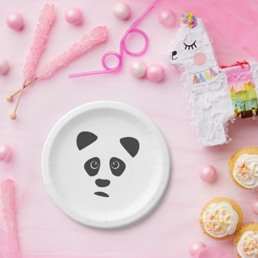 Sad Panda Pappteller (Party)
