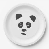 Sad Panda Pappteller (Vorderseite)
