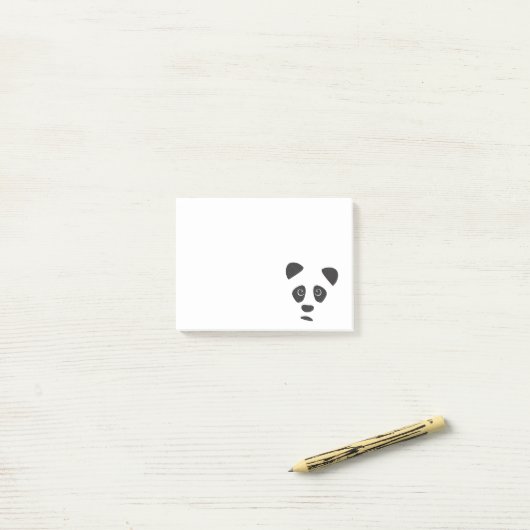 Sad Panda Post-it Klebezettel (Auf Schreibtisch)