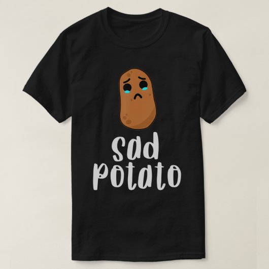 Sad Potato Food Spaß Gemüsegeschenk Kawaii T-Shirt (Design vorne)