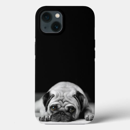 Sad Pug Case-Mate iPhone Hülle (Rückseite)