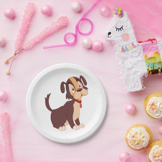 Sad Puppy Dog Pappteller (Party)