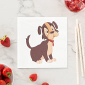 Sad Puppy Dog Serviette (Beispiel)