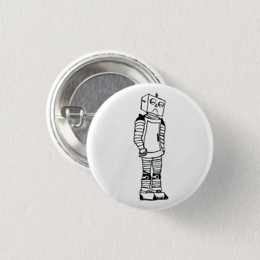 Sad Robot Button (Vorne & Hinten)