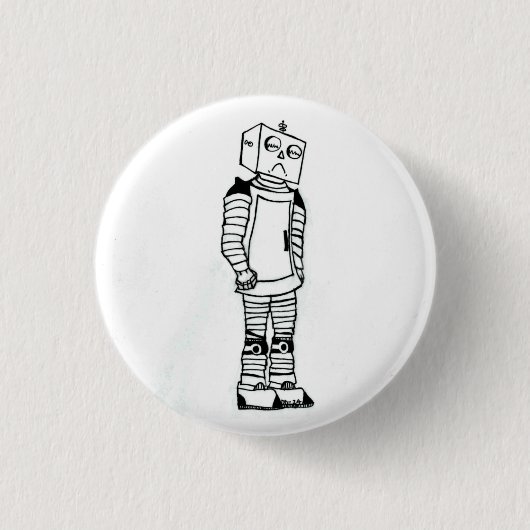 Sad Robot Button (Vorderseite)