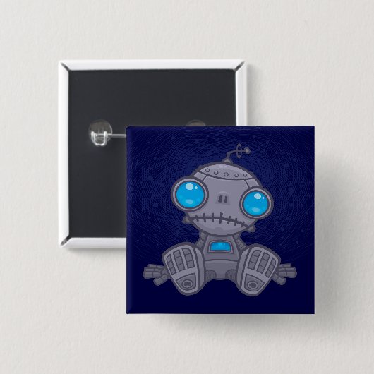Sad Robot Button (Vorne & Hinten)