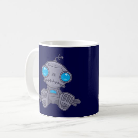Sad Robot Kaffeetasse (Vorderseite Links)