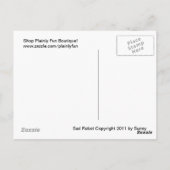 Sad Robot Postcard Postkarte (Rückseite)