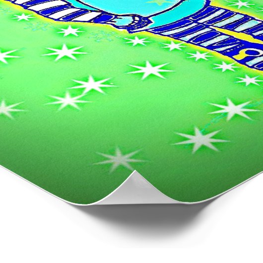 Sad Robot Poster (Ecke)