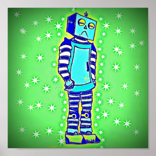 Sad Robot Poster (Vorne)