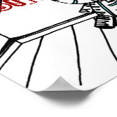 Sad Robot Poster (Ecke)