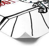 Sad Robot Print Poster (Ecke)