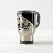 Sad Robot Travel Mug Reisebecher (VorderseiteRechts)