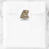 Sad Sack Quadratischer Aufkleber (Tasche)