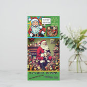 Sad Santa Be Happy (ab 1 Person) Flachkarte (Stehend Vorderseite)