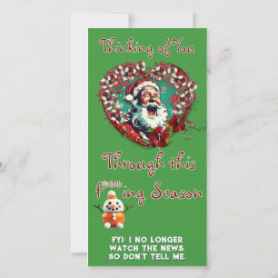 Sad Santa Be Happy (ab 1 Person) Flachkarte