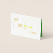 Sad Santa Brings Cheer (Familienversion) Folienkarte (Vorderseite)