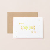 Sad Santa Brings Cheer Folienkarte (Rückseite mit Umschlag)