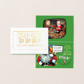 Sad Santa Brings Cheer Folienkarte (Anzeige)