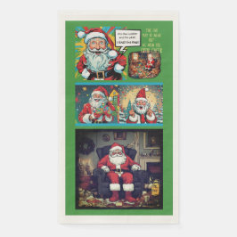 Sad Santa Paper Napkin Serviette