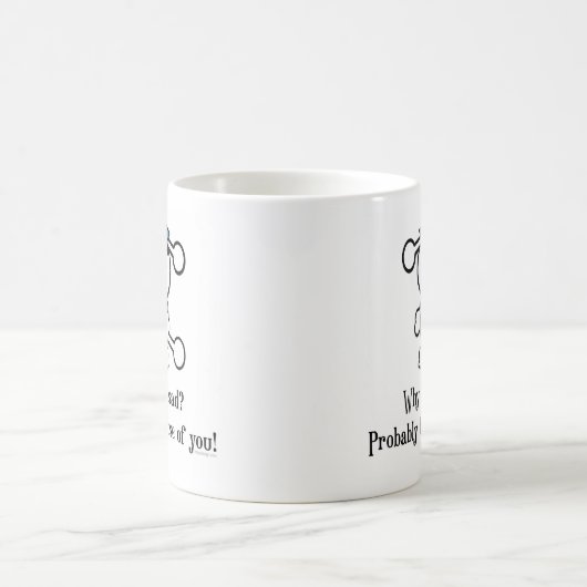 Sad Sarcastic Poodle Dog Kaffeetasse (Mittel)