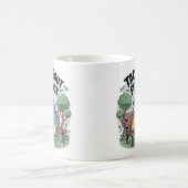 Sad Shark Taco Break Funny Kaffeetasse (Mittel)