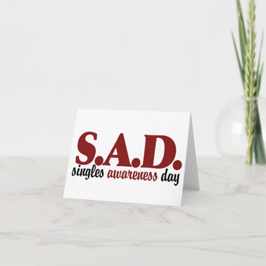 SAD-Single-Tag Feiertagskarte (Vorderseite)