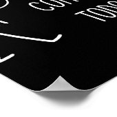 Sad Stick Figure Music Concert Lovers - No Concert Poster (Ecke)