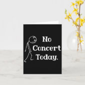 Sad Stick Figure Music Concert Lovers Tee - No Con Karte (Gelbe Blume)