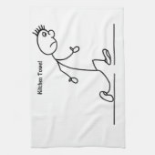 Sad Stickman Kitetücher Geschirrtuch (Vertikal)