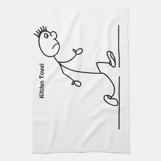 Sad Stickman Kitetücher Geschirrtuch (Vertikal)