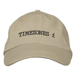 Sad Timezones bestickte Cap Bestickte Baseballkappe