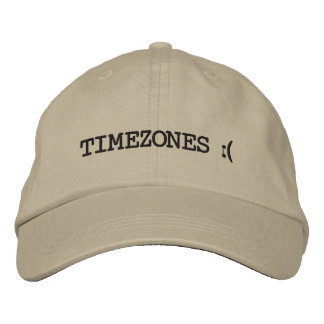 Sad Timezones bestickte Cap Bestickte Baseballkappe