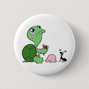 Sad Turtle Happy Ant Button