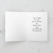 SAD U MUSSTE "WEG" UND FEHLT EUCH AUCH! KARTE (Innenseite)