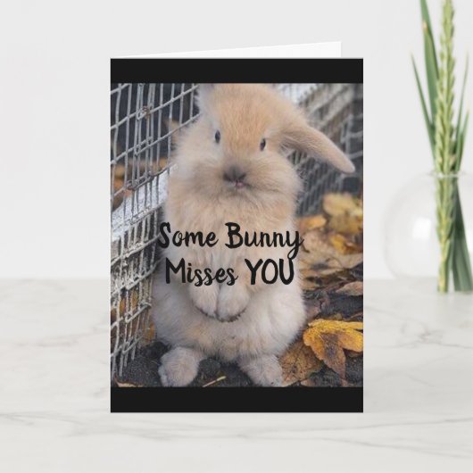 SAD UND UPSET - VERMISSTE "YOU"-KARTE KARTE (Vorderseite)