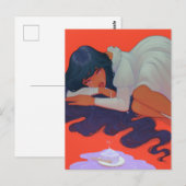 Sad Woman Postkarte (Vorne/Hinten)