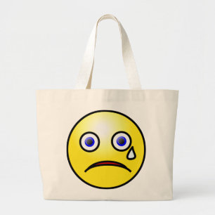 Sad Yellow Face Totbeutel Jumbo Stoffbeutel