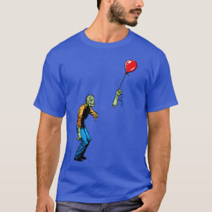 Sad Zombie und Ballon Baseball TShirt