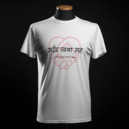 "Sadaiv Tvaya Sah" Immer mit Ihnen Sanskrit Couple T-Shirt