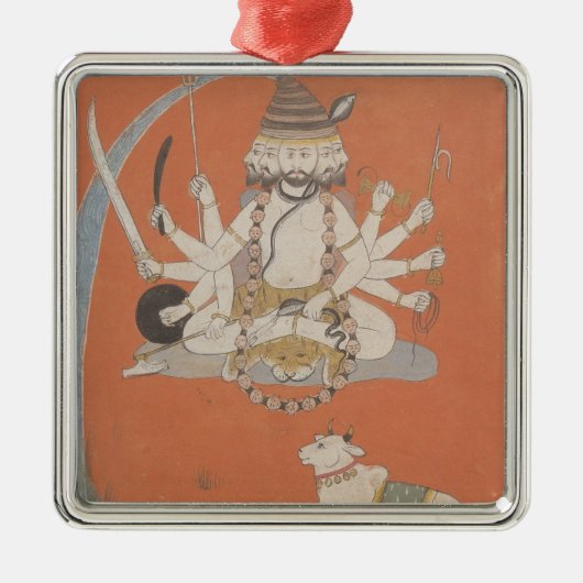 Sadashiva, Rajasthan Silbernes Ornament (Vorne)