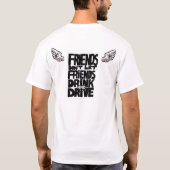 SADD-Logo vordere Tasche, "Freunde lassen nicht" T-Shirt (Rückseite)