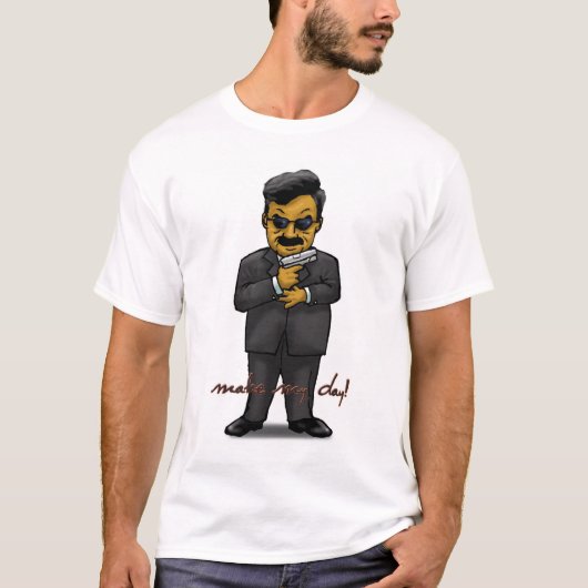Saddam Hussein stellen mein Tagest-shirt her T-Shirt (Vorderseite)