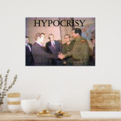 Saddam und Rummy machen einen Deal Poster (Küche)