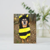 Saddest Bee Postcard Postkarte (Stehend Vorderseite)