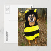 Saddest Bee Postcard Postkarte (Vorne/Hinten)