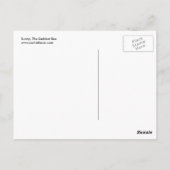 Saddest Bee Postcard Postkarte (Rückseite)