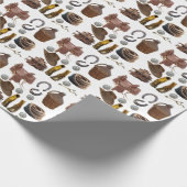 Saddle Boots HORSE SHOES cowboy clipART Geschenkpapier (Ecke)