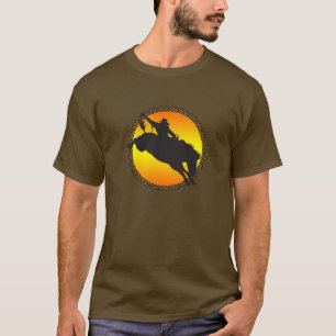 Saddle Bronc Sunset T-Shirt