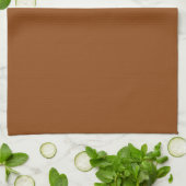 Saddle Brown Kitchen Color Design Geschirrtuch (Gefaltet)
